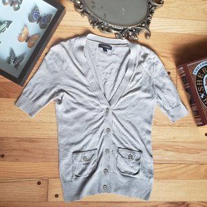 Banana Republic Oatmeal Cardigan w/ Gold Buttons